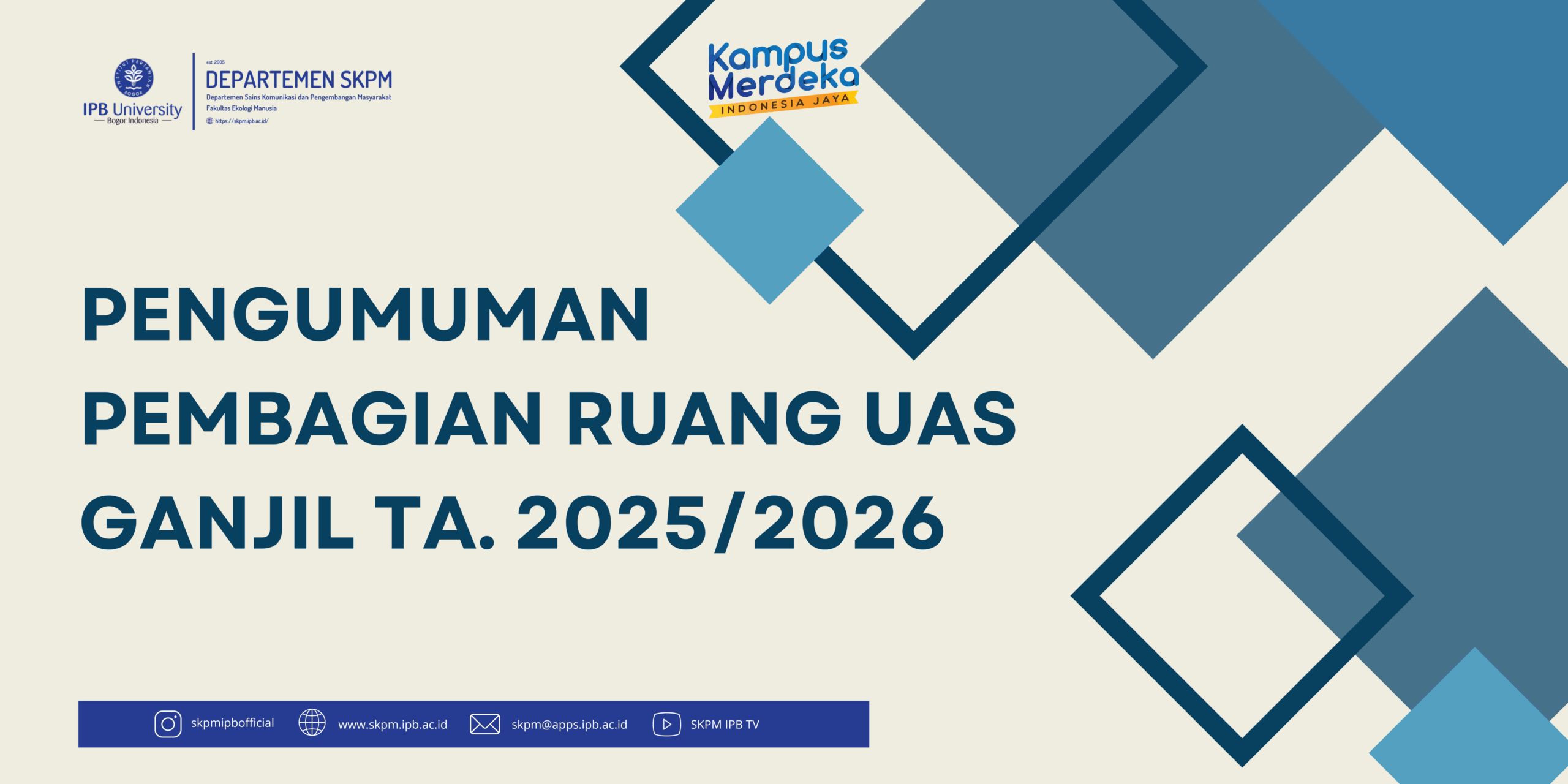 PEMBAGIAN RUANG UAS - GANJIL TA. 2025-2026